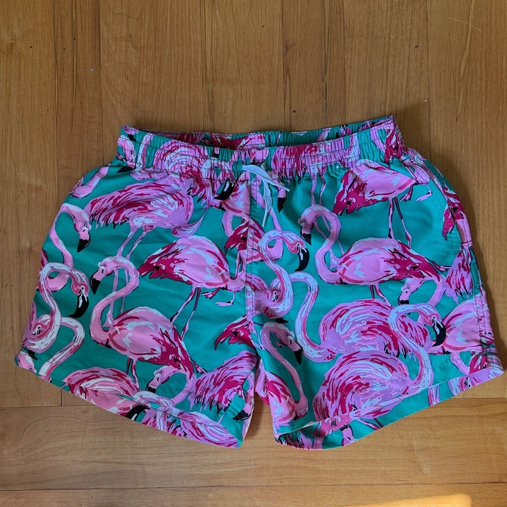 Chubbies Flamingo Print Swim Shorts Size M - Picture 3 of 4